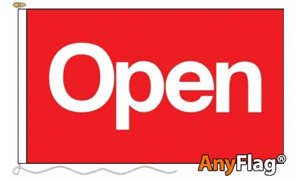 Open (Red) Custom Printed AnyFlag®